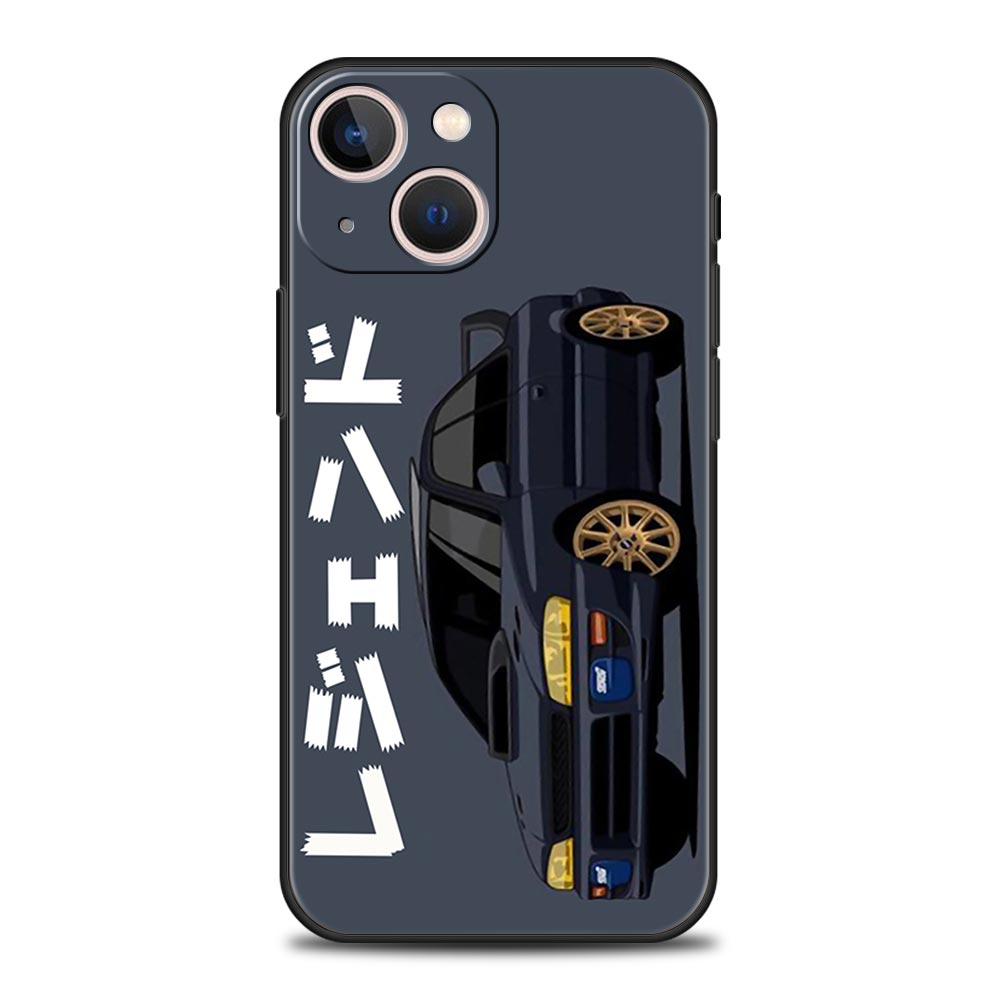 

Luxury Phone Case For iPhone 11 12 13 15 16 14 Pro Max X XR XS 7 8 Plus SE Black Cover Funda JDM Tokyo Drift Sports Car iPhone 12 Pro