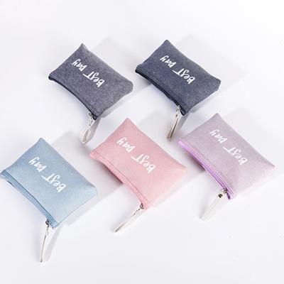 Com fecho de zíper, reutilizável, conveniente e durável, nova bolsa de cosméticos doméstica