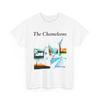 La maglietta con il testo 'script of the btidges' dei The Chameleons