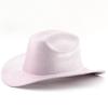 Fluorescence Western Hat Large Brims Knight Hat Cool Nightclub Hat Party Supply Large Brims Hat Shimmering Travel Sun Hat