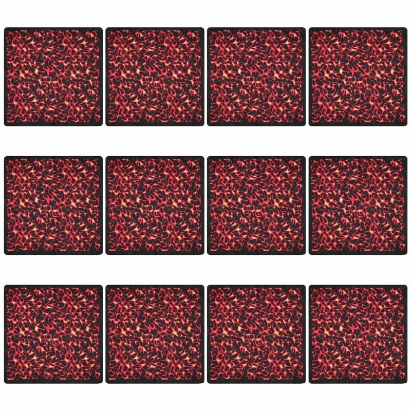 

12 Pack Multifunctional Breathable Headscarf Skulls Pattern Square Head Scarf for Men and Women s Headgearf