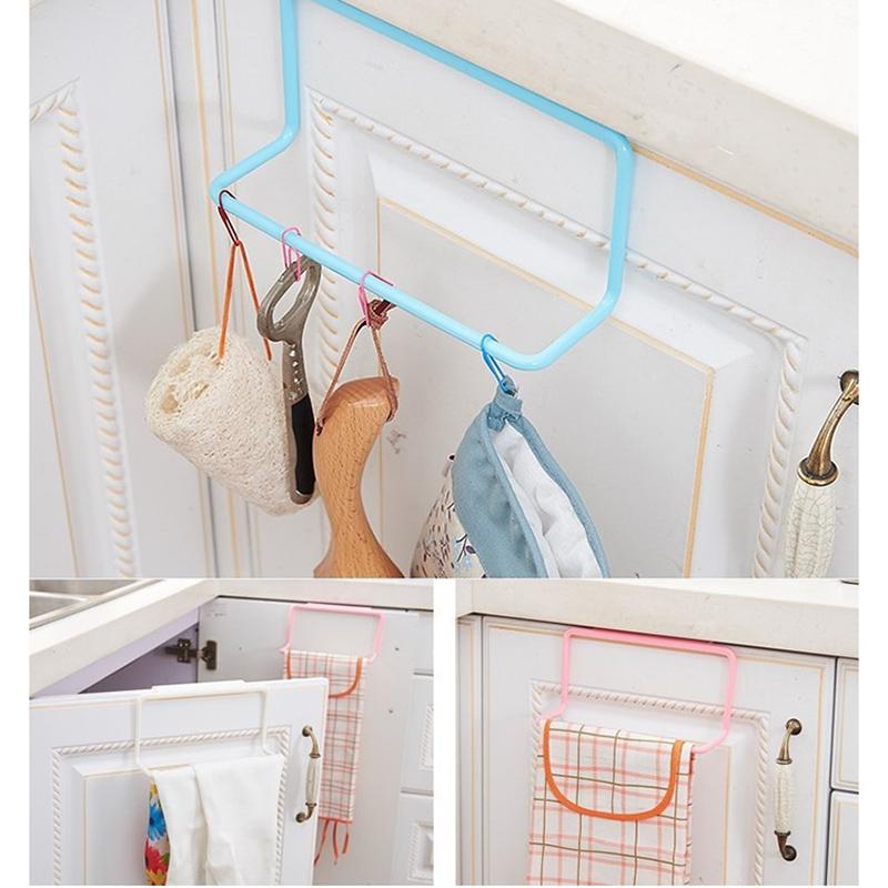 1 Stück Küchenorganizer Handtuchhalter Hängender Halter Badezimmerschrank Schrank Aufhänger