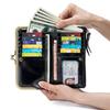 New Japanese-style multi-functional long hand wallet women's soft leather change bag mouth gold bag wallet large capacity