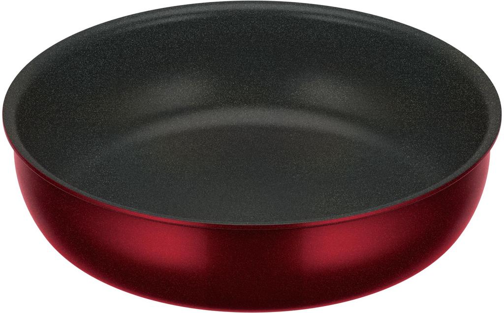Thermos Durable Series Detachable Handle Frying Pan KVD Compatible Deep Red DR IH/Gas KVD-022