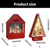 Christmas Cottage Decors Handcrafts LED Lighted Cabin House Festival Ornament for Home and Office Tabletop Display