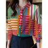 2025 New Women's Plus Size Shirt Fashionable Floral Pattern Suitable For Everyday Commuting Women's Shirt With Lapel Design