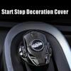 1Pcs Car Engine Start Stop Button Cover Ignition Switch Protection Cap Interior Decoration Decor Sticker For Cars Motor SUV