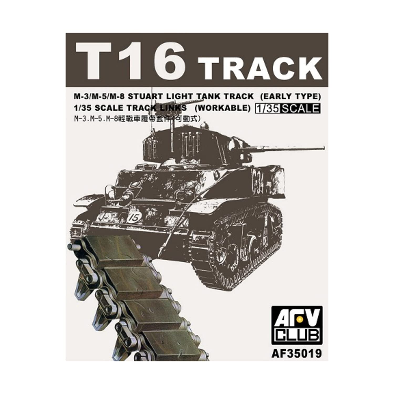 

AFV Club T16 Type Movable Caterpillar for Series Light Tanks 1/35 M3/M5
