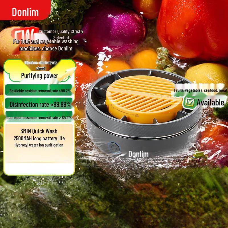 Donlim Wireless Portable Fruit and Vegetable Purifier CN plug (adapter included)