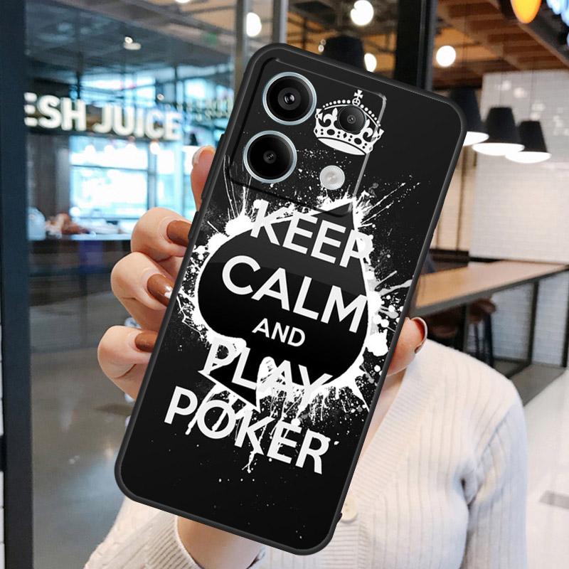 Spades Poker Play Cards Ace Art Case For Xiaomi Redmi Note 13 Pro 10 11 12 14 15 Pro Plus Redmi 15C 14C 10C 12C 13C 15 Cover