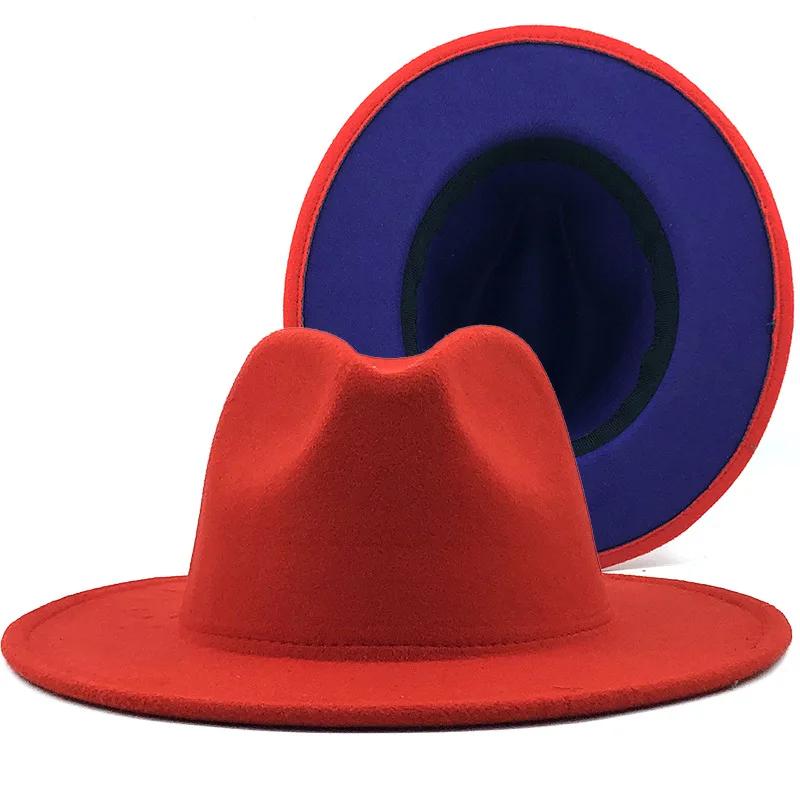 2025 Wool Felt Fedora Hat Wide Brim Jazz Party Hat for Women Men Autumn Winter Fashion
