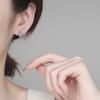 Elegant 2ct Moissanite Stud Earrings Women Sterling Micro Pave With Circular Design Daily Wear Fashion Jewelry