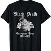 Černá smrt Grafické gotické oblečení Historie Evropské turné Unisex-dospělí Tričko