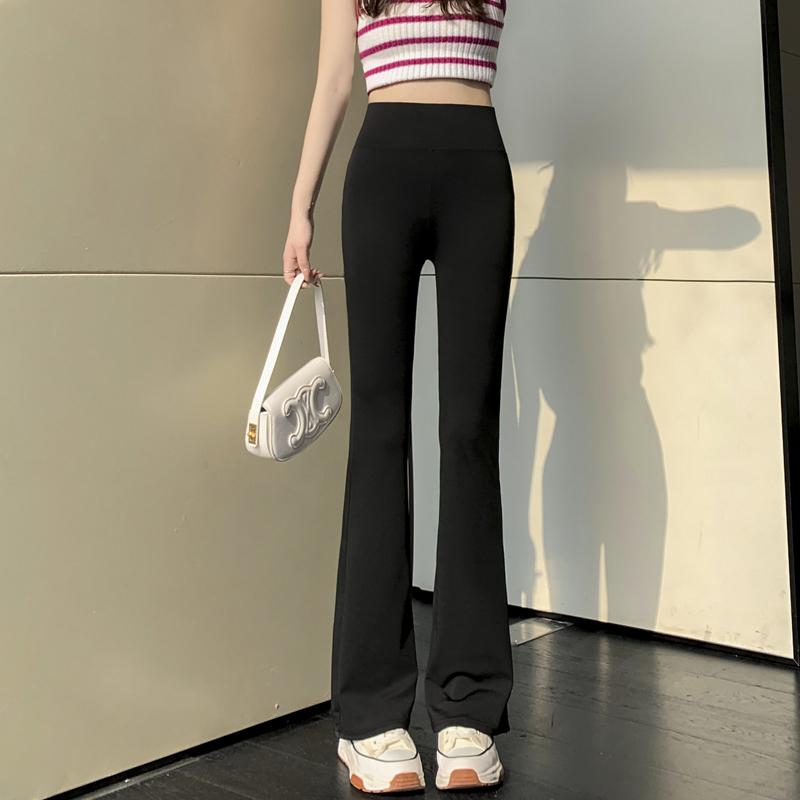 Haifischhose Schlaghose Damen Oberbekleidung Leggings Hohe Taille Bauch Hufeisenhose