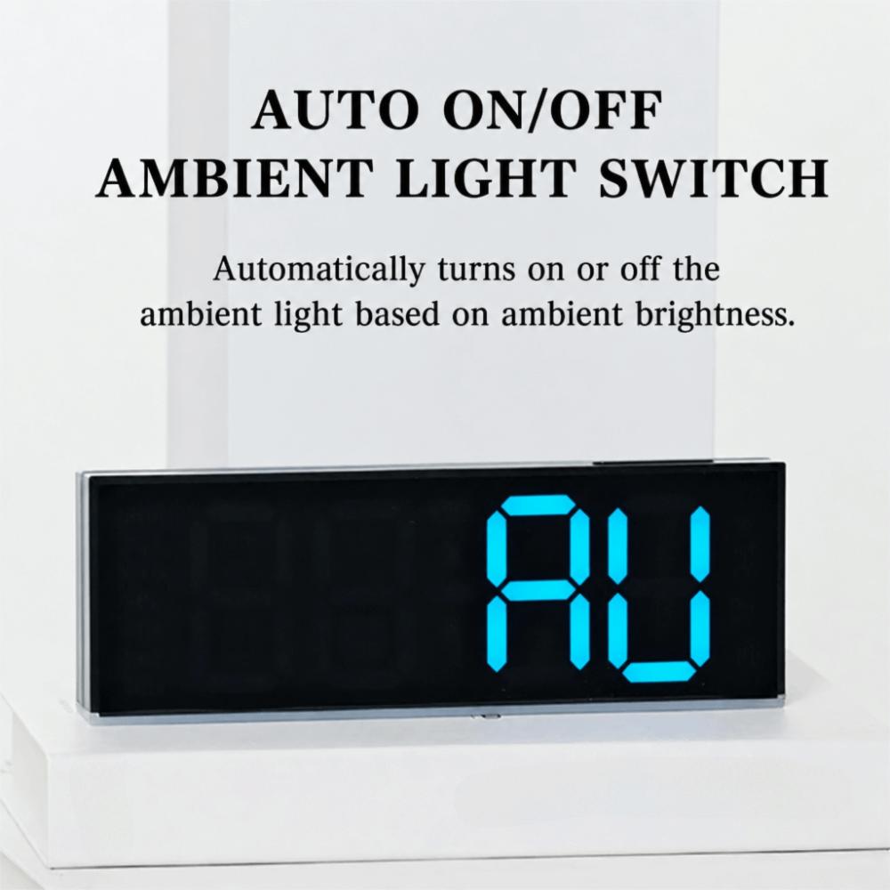 with Calendar Bedside Alarm Clock Atmosphere Lights Electronic Digital Clocks Home