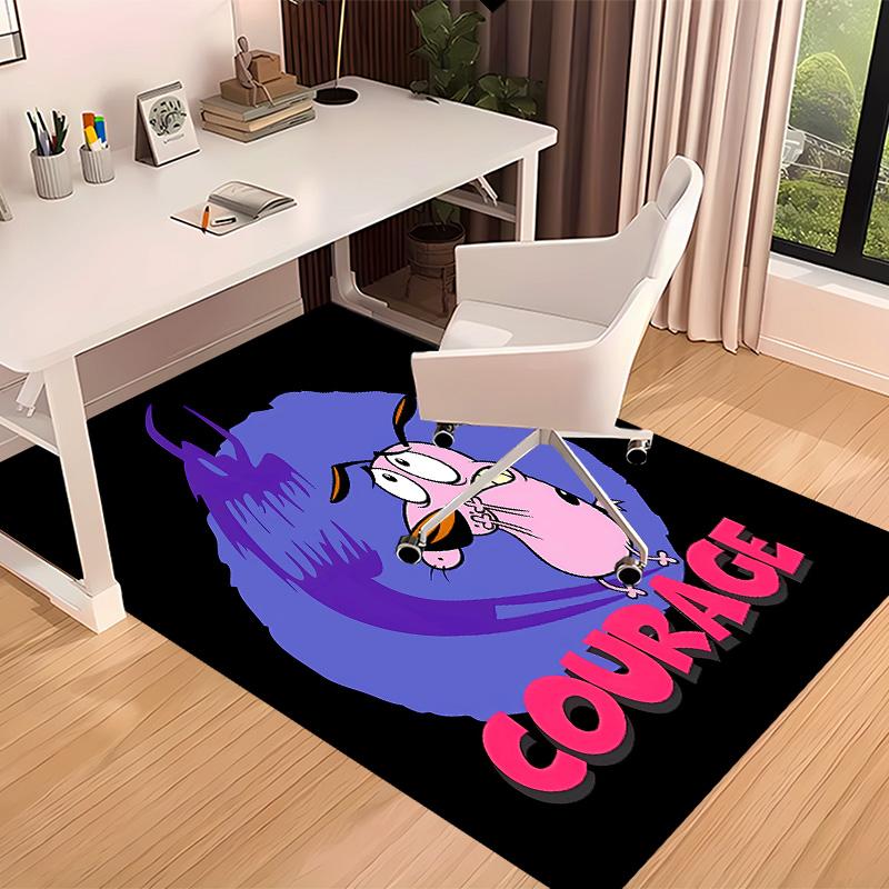 Courage the Cowardly Dog1 Printed Absorbent Washable Carpet, Non-Slip Bathroom Mats, Kitchen Rugs, Yoga Mat,Living Room Entrance, Camping Picnic Rugs