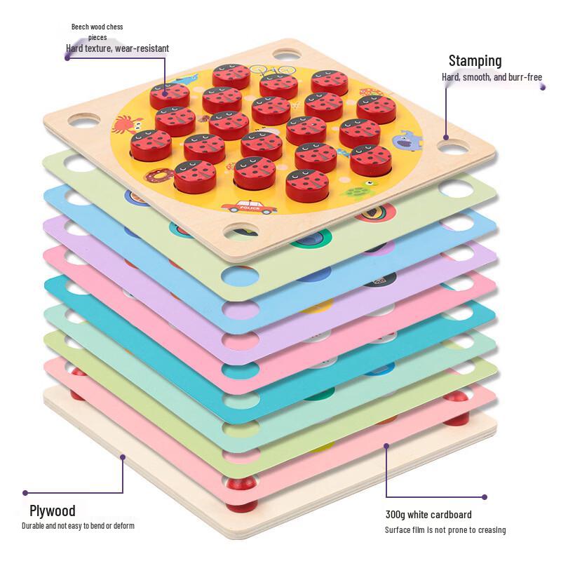 Ladybug Memory Chess Game