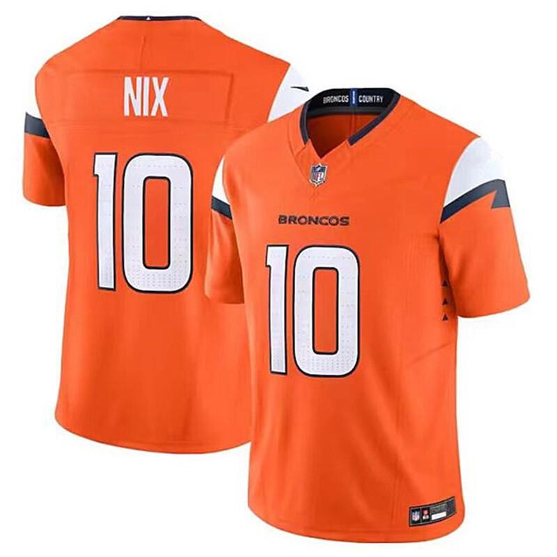 Mens Denver Broncos 10 Nix Football Jersey Game Fan Sportswear S-3XL