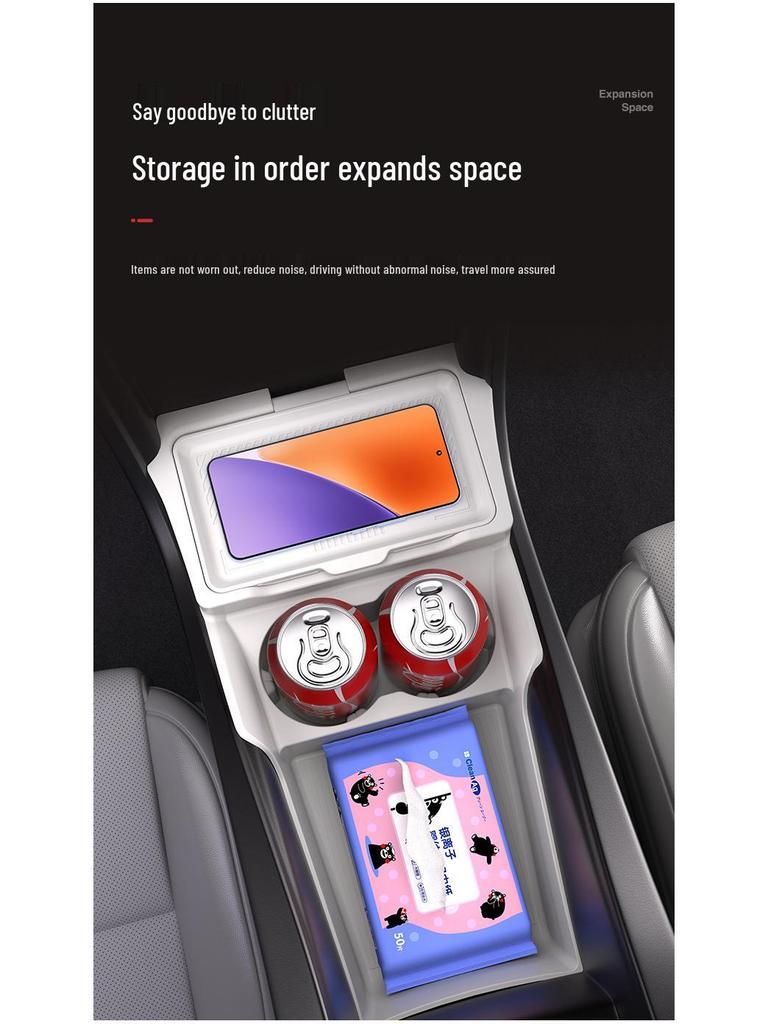 Seal 06EV Center Console Storage Box: Fit for 25 models, enhances car interior organization.