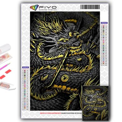 Pittura Diamante 5D Fai da Te Drago Cinese Punto Croce Ricamo Mosaico Diamante Completo