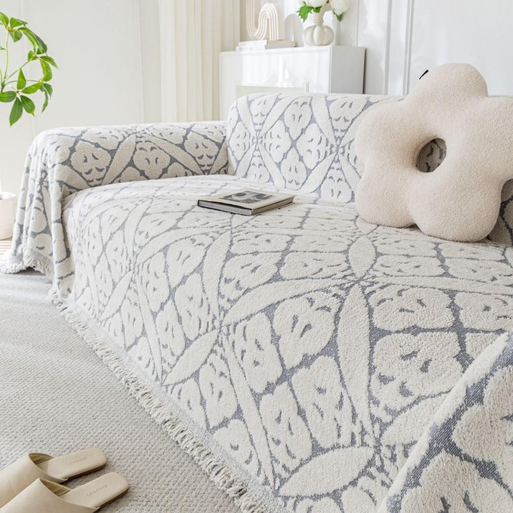 Copricuscino per Divano Copridivano Double Face Tessuto Jacquard Copridivano Universale Antiscivolo