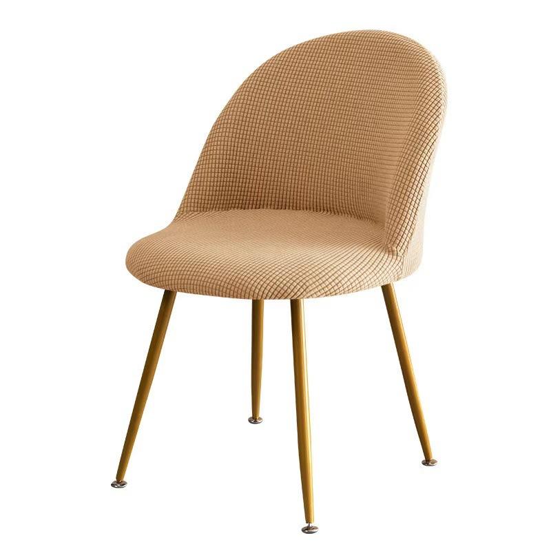 Geavanceerde Elastische Home Use Hotel Eetkamerstoel Eendenbek Stoelhoes Maïs Fleece Stof Polyester Spandex Andere Amerikaanse Stijl Eetkamerstoelen 48*40*40cm