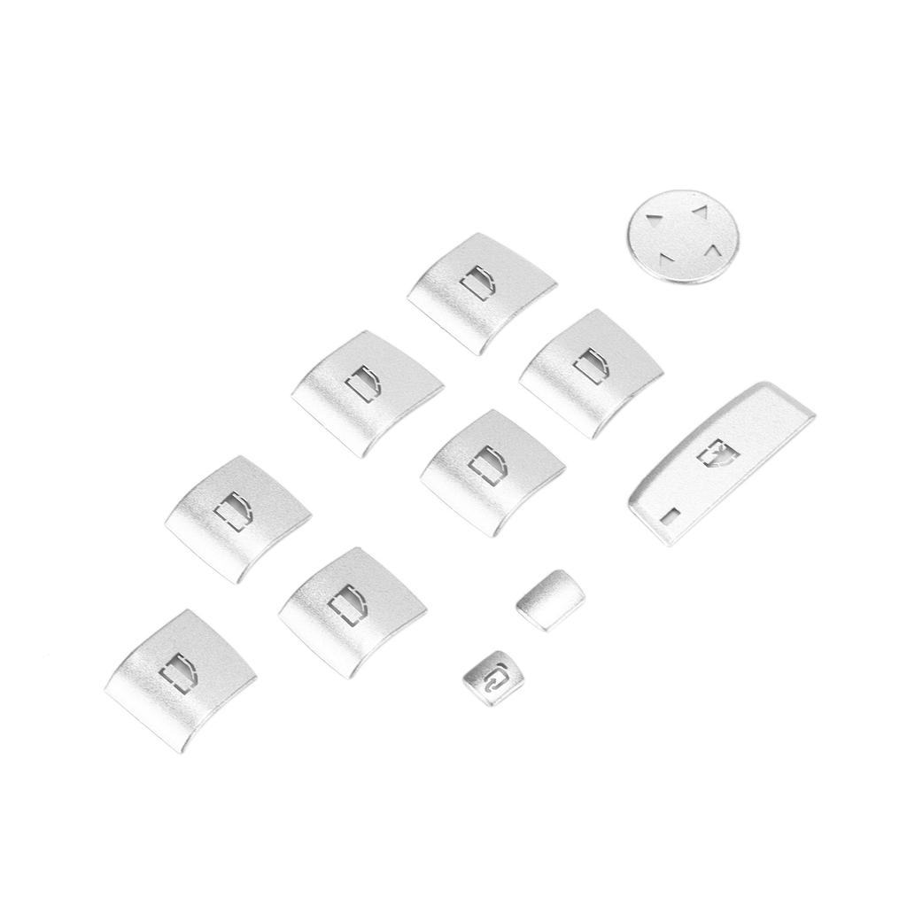 11PCS Glass Lift Button Sticker Door Armrest Panel Decal Replacement for 3 4 Serise F30 F32 2013‑2019