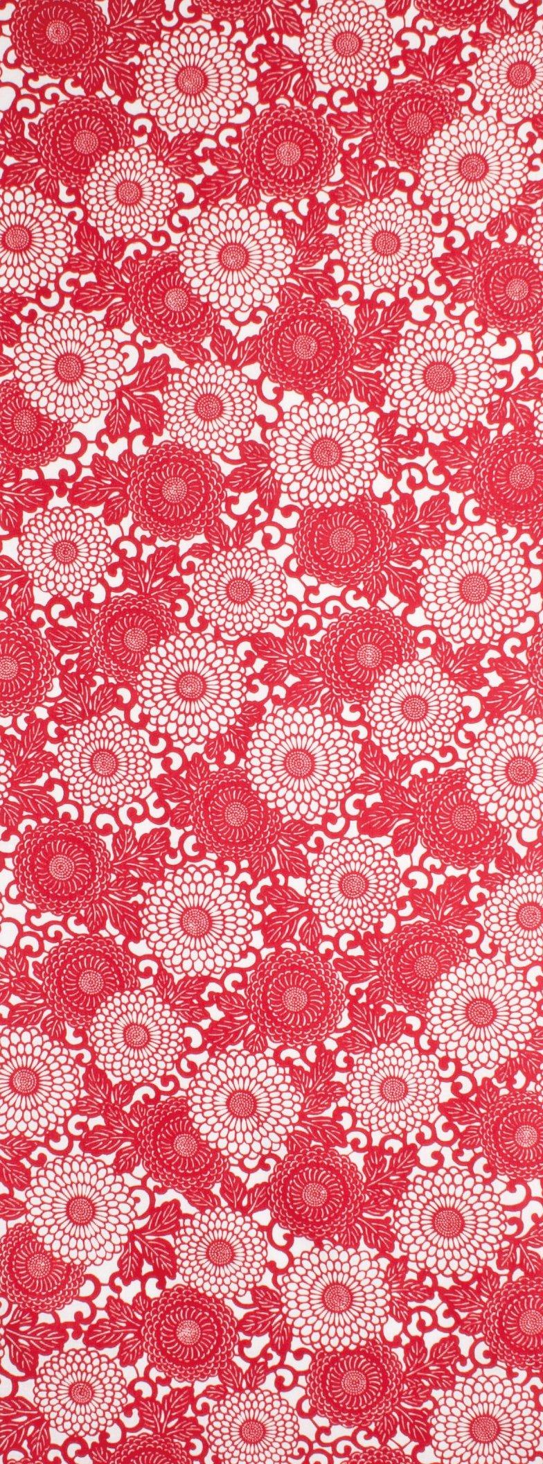 

Wabunka Tenugui Hand Japanese Made in Japan Arabesque Pattern Towel, Pattern, (Chrysanthemum R)