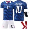 2026 World Cup France Home Soccer Jersey Set No.10 Mbappe Football Kits