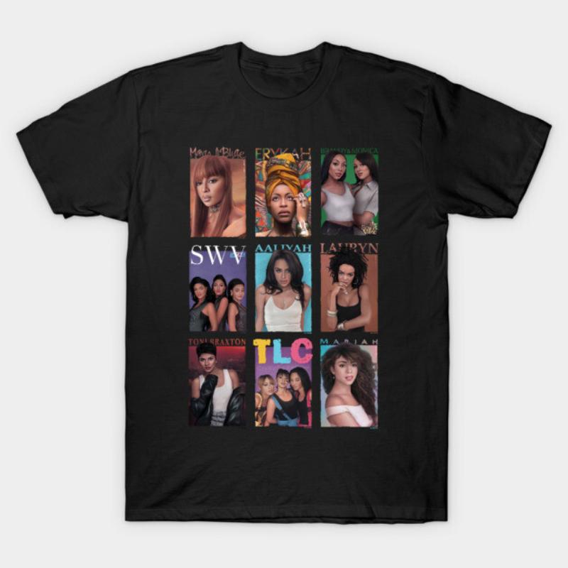 

90s RnB Soul TShirt New SpringSummer Arrivals Regular Fit Casual Streetwear Graphic Y2K M