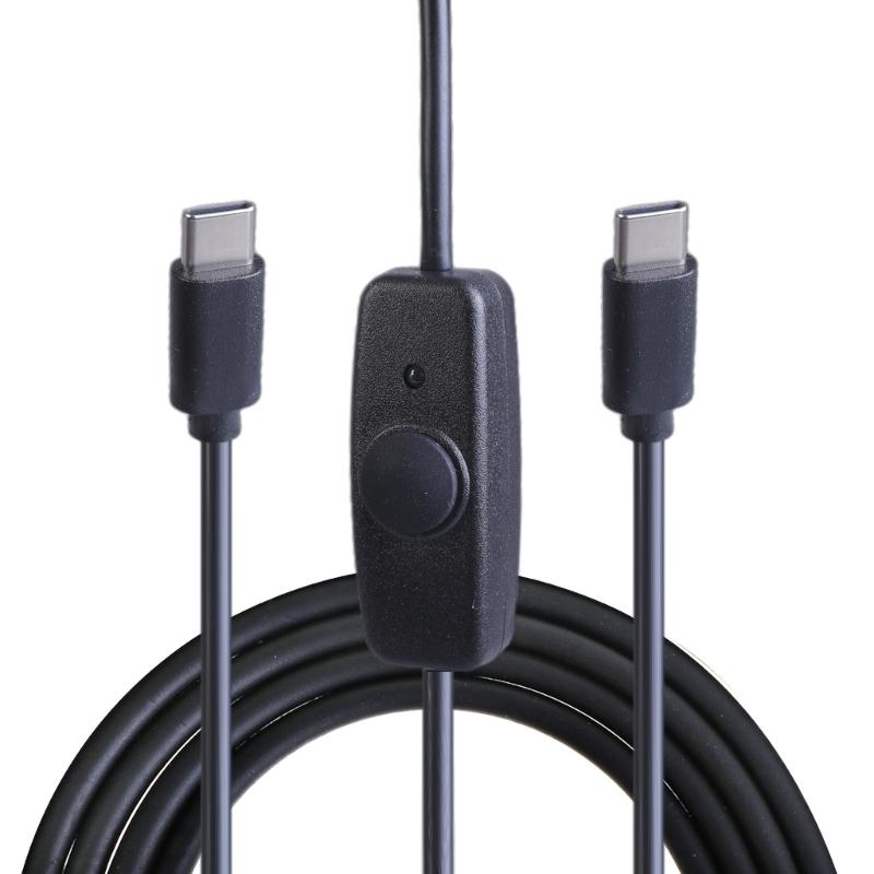 

100cm Type C Power Cable 480Mbps Data Extension Cord with Switching Key for Type C Tablet Phones and Other Gadgets 1