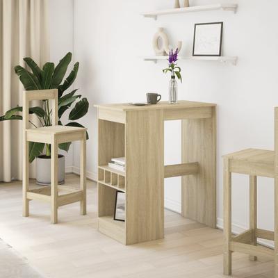 Barkruktafel met Plank Sonoma Eiken Afwerking 90 x 47,5 x 103,5 cm Spaanplaat