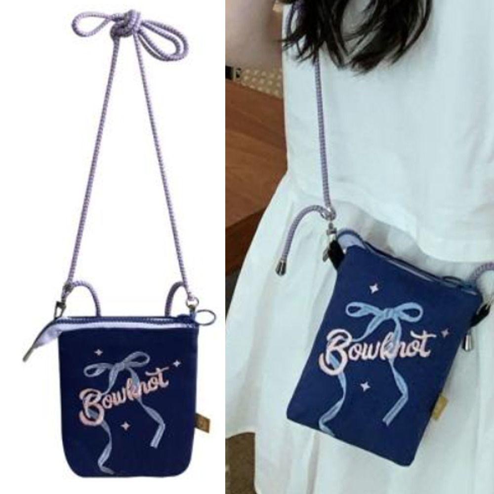 

Y2K Crossbody Bag Bowknot Letter Letter Bag New Shoulder Bag