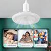 Smart Celing Fan with Light E27 Remote Control Dimmable Ceiling Fan Lamp Low Noise Room Wind Fan Light for Bedroom Living Room Kitchen