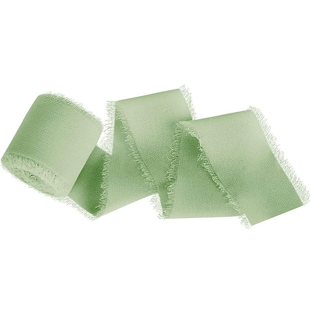 Chiffon Silk Ribbon 1.57InX5.46Yd for Gift Wrapping Decor Bridal Bouquets Baby Shower Wedding Invitations Bow Making