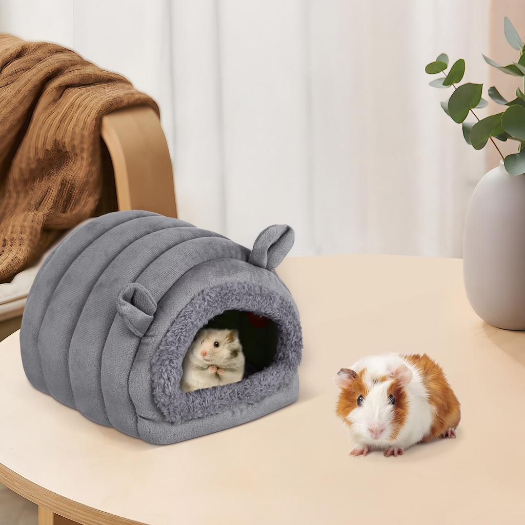 Hamster Bed Hamster Home Small Pet Hiding Place Hut Guinea Pig Hideout Chinchilla House Warm Hamster House Chinchilla Accessory