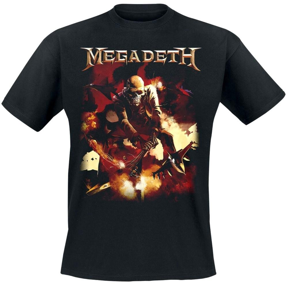 MEGADETH cd lgo SMASH GUITAR Vic Official SHIRT XL new Unisex T-Shirt XXL
