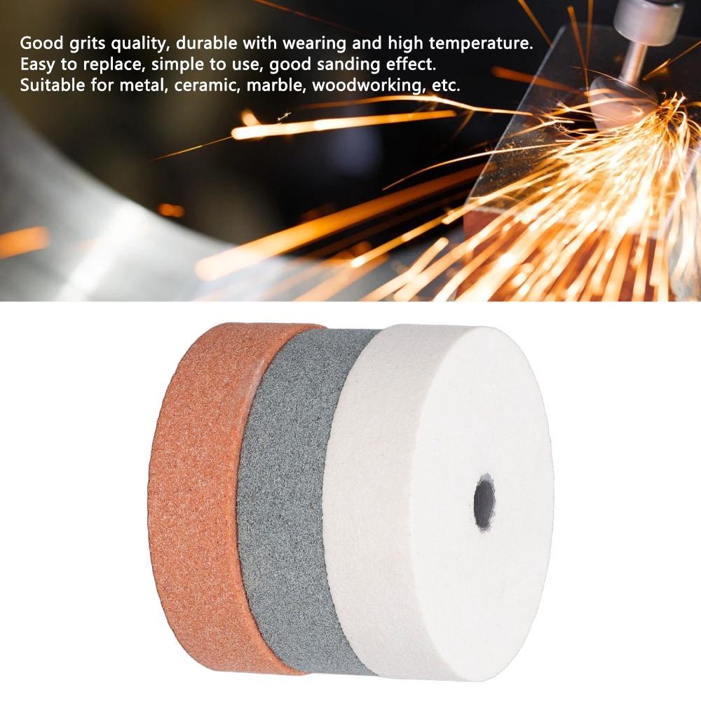 Carbide Buffing Wheel Round Abrasive Stone Sharpening and Polishing Metal, Wood, Glass, Ceramic