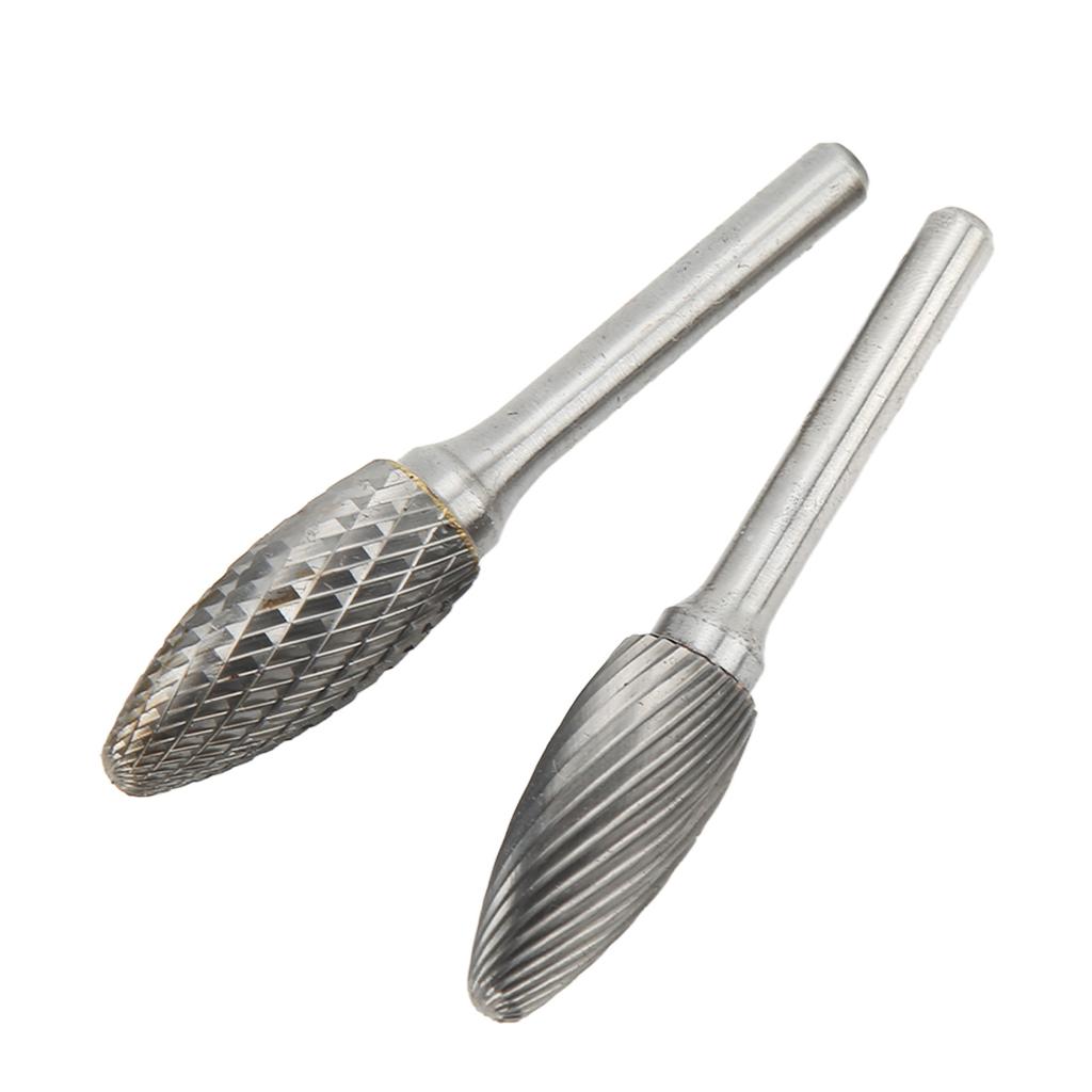 Single Double Cut Carbide Burrs Rotary Files 14mm Cutter Dia 6mm Shank Multipurpose for Metalwork Wood Carving Grinding