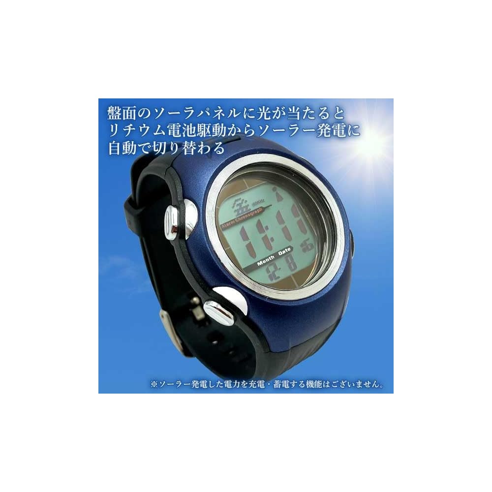 Seiko Solar Wave Men's Watch Blue Precision Waterproof Outdoor Casual Solar Timepiece