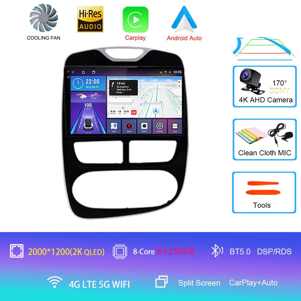 Android14 Car Radio For Renault Clio 4 2012-2016 Multimedia Video Player GPS Navigation Carplay &Android Auto 5G WIFI DSP BT5. 0