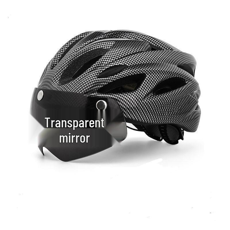 

Unisex Magnetic Lens Mountain Bike Helmet with Goggles Default