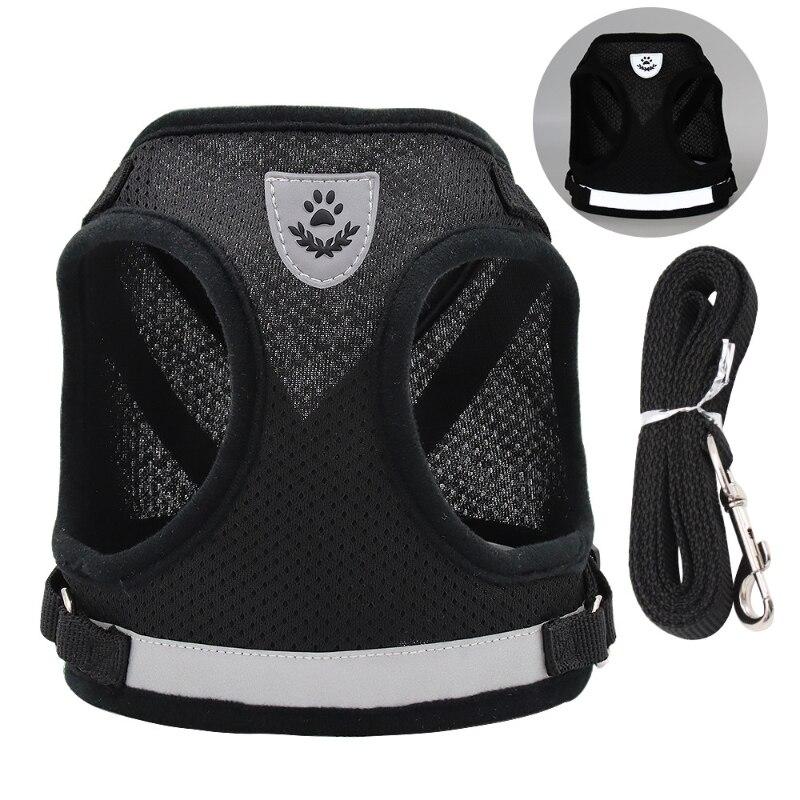 Pet Leash Undershirt Type Harness Breathable Reflective Adjustable Chest Harness Outdoor Dog Carrying Supplies