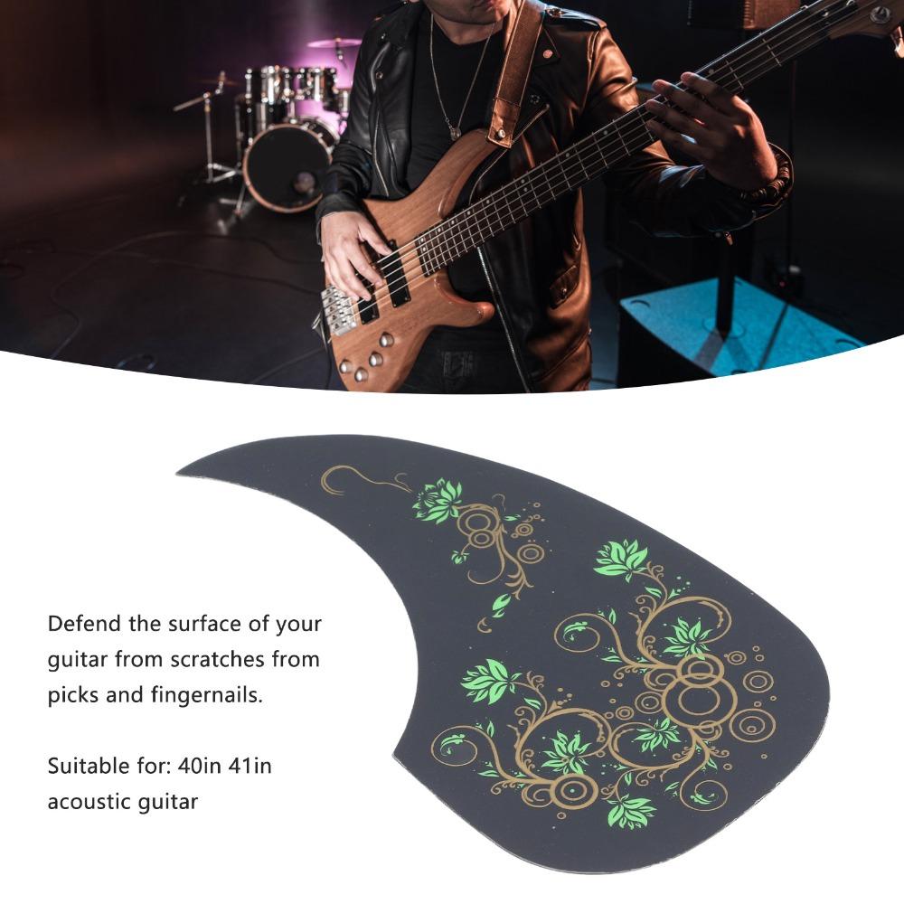 Black Guitar Scratch Plate Celluloid Acoustic Guitar Pick Guard For Acoustic Guitar