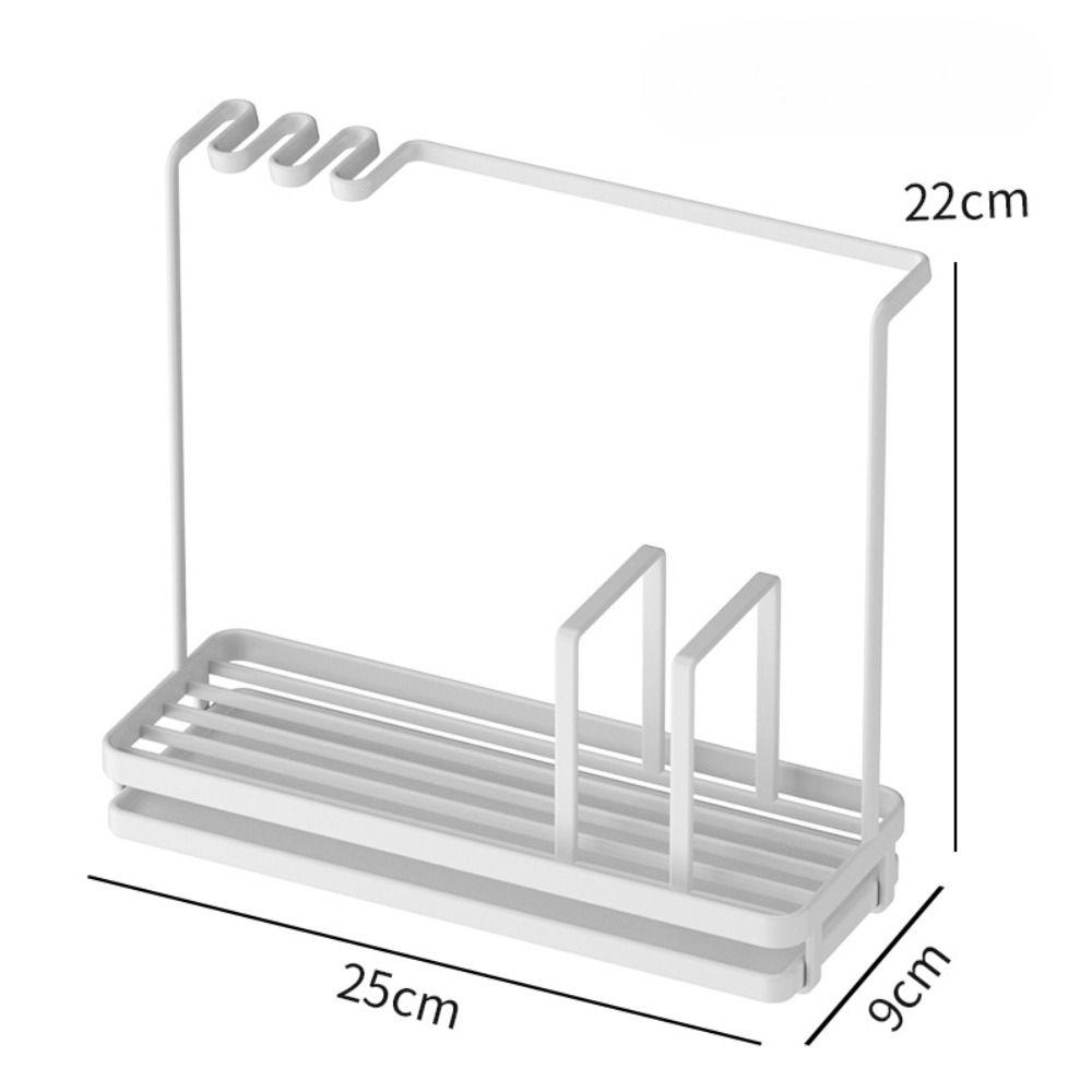 Portable Kitchen Dishcloth Drain Rack Steel Scouring Pad Storage Rack  Kitchen Utensil
