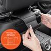 SEAMETAL Soft PU Leather Car Front Seat Cover Non-slip Velvet Front Rear Seat Cushion for All-Season 1pc