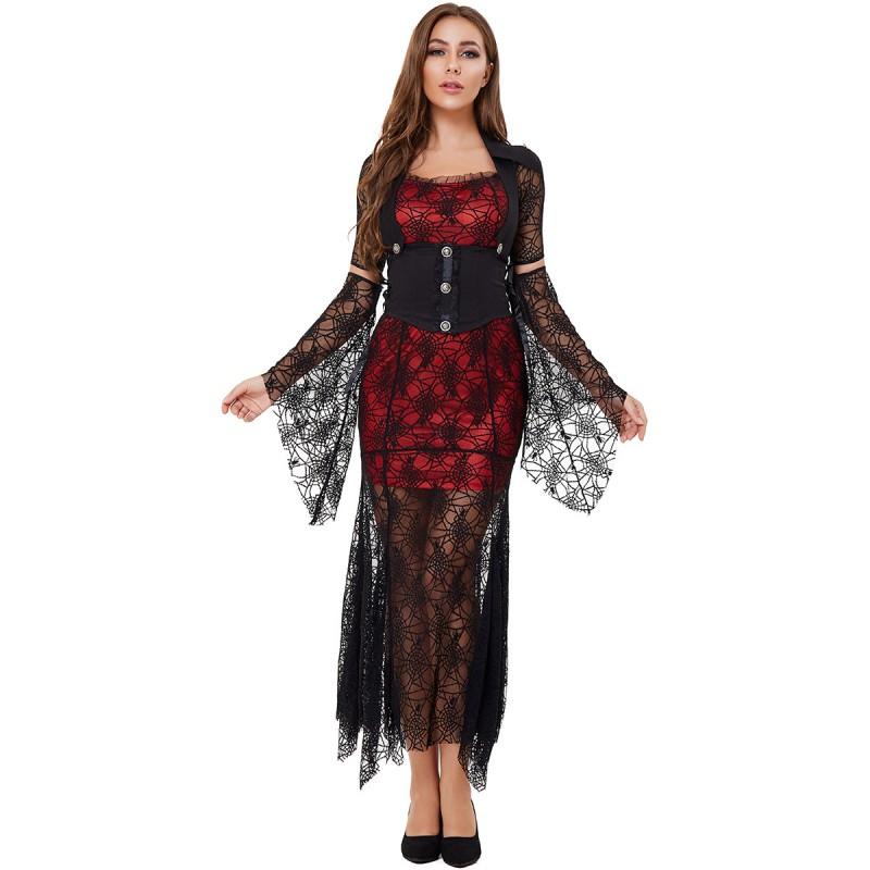 Vampire Vixen Witch Dress Halloween Cosplay Costume Women Game Party
