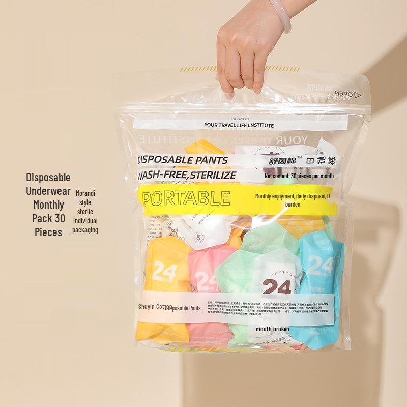 Women's Antibacterial Disposable Maternity Panties - Portable Postpartum Briefs for Outdoors