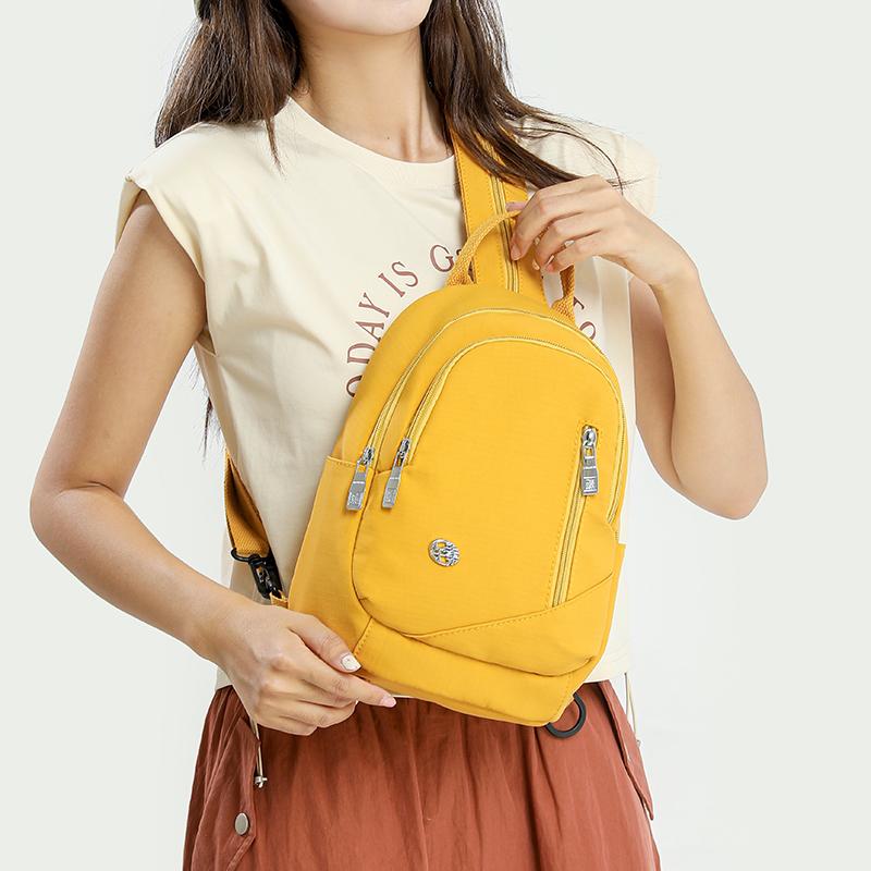 Two-In-One Chest Bag Sport Small Backpack Women Ultra Light Shoulder Bag