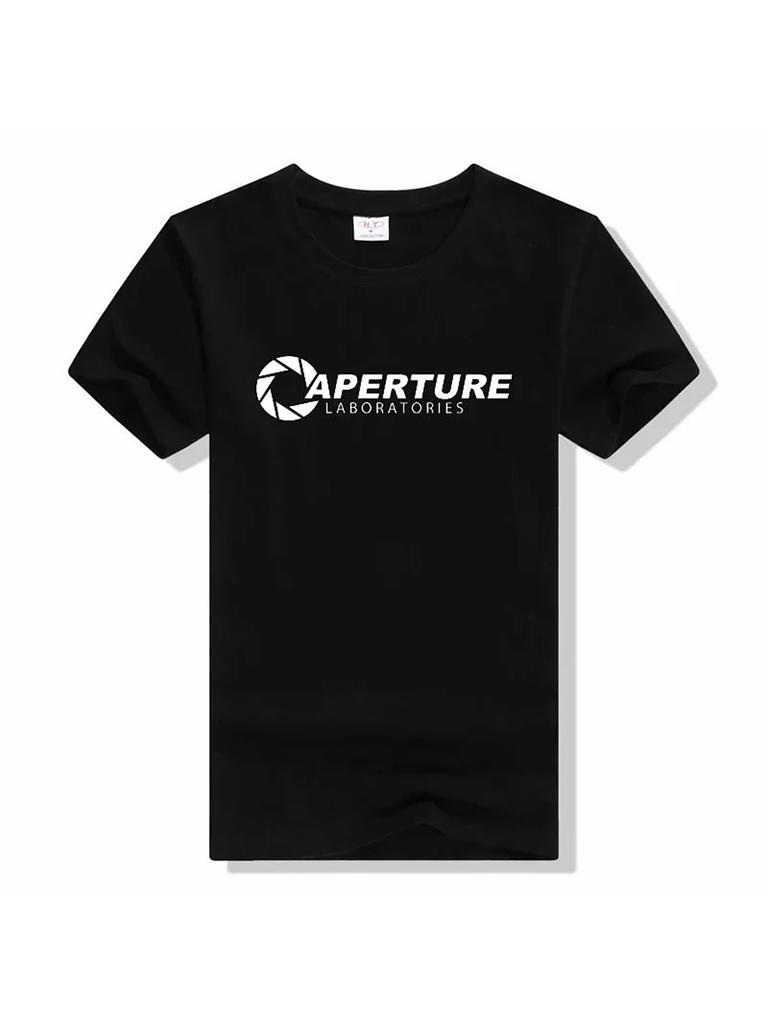 Men's Portal Aperture Science Laboratory T-Shirt - Iconic Aperture Logo & Lab Coat Design
